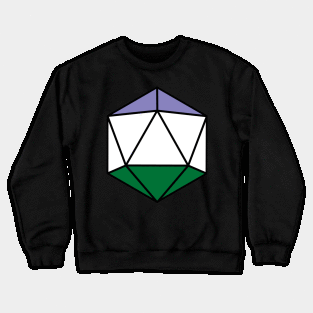 Genderqueer D20 Pride Crewneck Sweatshirt